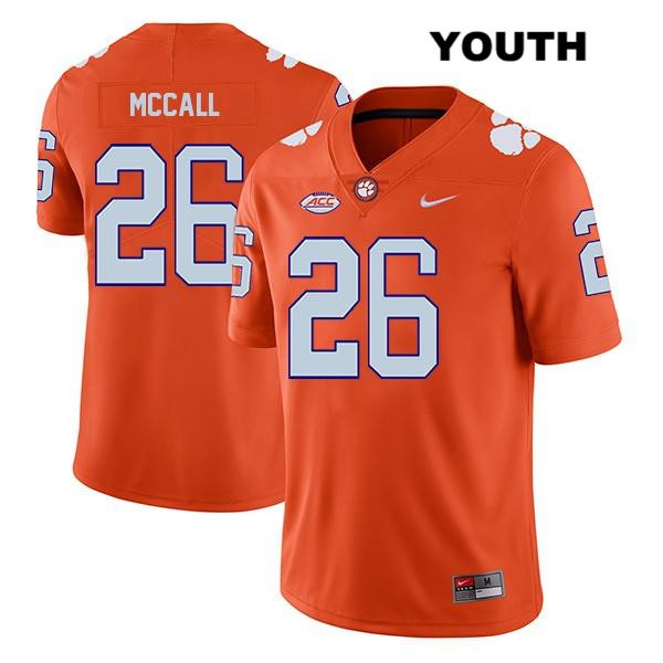 Youth Clemson Tigers #26 Jack McCall Stitched Orange Legend Authentic Nike NCAA College Football Jersey VEO8646WW